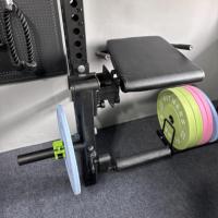 Machine d'extension/flexion des jambes réglable - Appareil de musculation à domicile avec tabouret pour les exercices des quadriceps et des ischio-jambiers