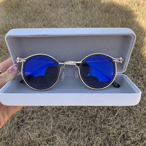Lunettes Photochromiques Rondes Vintage en Métal Anti-Reflet Bleues pour Hommes, Monture Florale Marron, Style Punk Noir, <span class=keywords><strong>Antireflet</strong></span> Photogray 2026 - Product Image 4
