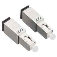 Atenuador de Fibra Óptica Fijo Damu SC UPC Macho a Hembra, 1 a 30dB Opcional, Tipo de Conector Monomodo, para Redes FTTH PON Telecom