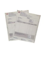 Formulaires de factures fiscales Formulaires de commande 9.5x11 pouces, 3 parties, blanc Formulaires continus autocopiants pour imprimante matricielle triplicata