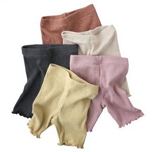 Pantaloncini da ragazza 2025pippi in cotone e pizzo con fibra di bambù, vita media, elastico in vita, comodi, delicati sulla pelle, abbinabili a tutto - Product Image 1