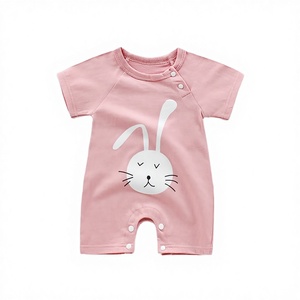 Ropa de Verano al por Mayor para Bebés Niños y Niñas, Mono con Estampado de Leopardo, Ropa de Algodón de Manga Corta para Recién Nacidos, Bebés y Niños Pequeños - Product Image 2