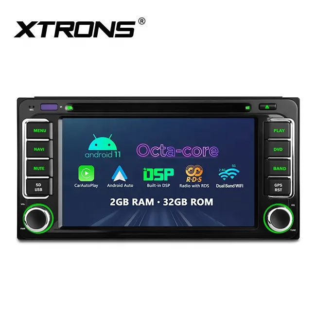 XTRONS 6.2 इंच Octa कोर एंड्रॉयड कार रेडियो जीपीएस के लिए टोयोटा कोरोला rav4 डीवीडी के साथ एफएम MP3 वीडियो ऑडियो यूएसबी कार प्लेयर