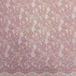 YY High Quality Wave Pattern Nylon Cotton <strong>Lace</strong> <strong>Fabric</strong> Pink Luxury Eyelash Embroidered <strong>Lace</strong> <strong>Fabric</strong> For Women Dress &amp; Blouse - Product Image 3