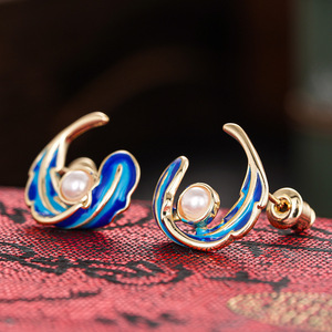 Elegant Feather Stud Earrings for Women Nature Style Daily Wear Ear Accessories - Product Image 6