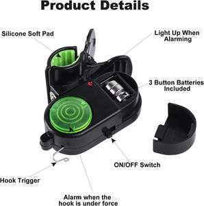 ไฟ LED ระบบอิเล็กทรอนิกส์สำหรับจับปลาคาร์พ,ชุดสัญญาณเตือนแบบมีเสียงเตือนสำหรับจับ<span class=keywords><strong>ปลา</strong></span><span class=keywords><strong>กัด</strong></span> - Product Image 4