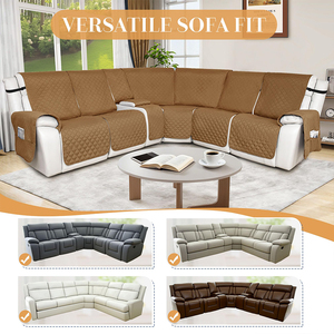 Hete Aanbieding Bruine Krasbestendige Waterdichte Rekbare Sofahoes voor Eenpersoonsbank Woonkamer Duurzame Meubelbeschermer - Product Image 6