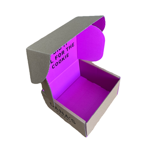 Tái chế các tông sóng tự khóa chết-Cắt hộp bưu phẩm với PP nhựa xử lý logo dập nổi thực phẩm/quà Tặng lưu trữ thư mục - Product Image 6