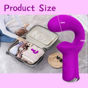 Doppelseitiger 10-Gang Wasserdichter USB-Aufladbarer Vibrator Erwachsenen-Sexspielzeug <span class=keywords><strong>Dildo</strong></span> Weiblicher G-Punkt-Stimulator Masturbator - Product Image 5