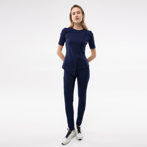 Tenues d'hôpital décontractées d'été YUHONG personnalisées, de luxe, durables, lavables, en polyester, rayonne et élasthanne, antistatiques, pour médecins - Product Image 3