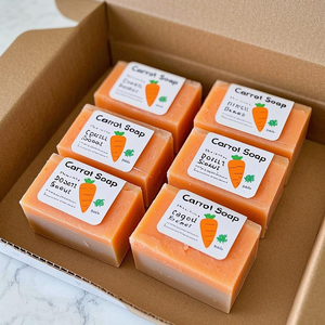 Handmade nghệ cà rốt Xà phòng thanh cho da làm trắng đốm đen điều trị và rạng rỡ - Product Image 4