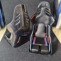 Housse de siège auto personnalisable en fibre de carbone sèche pour siège baquet de course RECARO Podium CF pour Mercedes Smart BMW