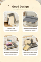 Bureau d'ordinateur portable assemblé durable pour utilisation sur les genoux, table d'étude compacte pour balcons, dortoirs ou hôtels