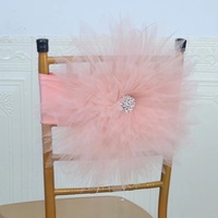 Nœuds de chaise en organza de qualité supérieure pour mariage, banquet et fête