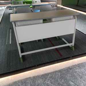 Conjunto de Silla y Escritorio Escolar Modular Ecológico Personalizado OEM Directo de Fábrica, Ergonómico para Aula Escolar, Muebles Escolares Duraderos - Product Image 4