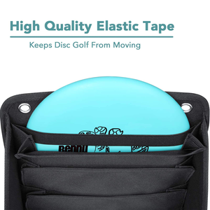 <span class=keywords><strong>Pochette</strong></span> de chariot de disc-golf OEM d'usine, organisateur de poche pour putter avec poches latérales, capacité de 8 putters et accessoires - Product Image 4