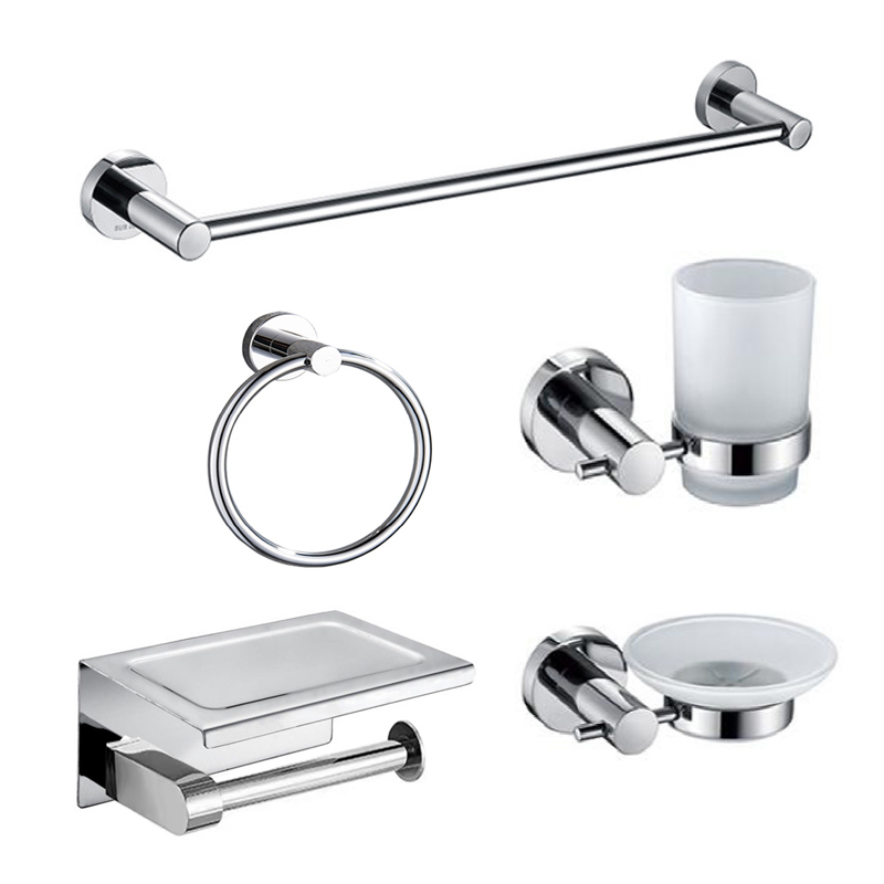 SUS304 Stainless Steel 5 Piece Bathroom