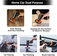 1480W voiture tampon polisseuse batterie Rechargeable 1800rpm vitesse réglable sans fil polissage cirage Machine