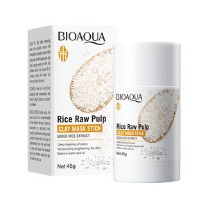 <span class=keywords><strong>Mascarilla</strong></span> en Barra de Arcilla de <span class=keywords><strong>Arroz</strong></span> Pura BIOAOUA con Perlas Naturales para Limpieza Profunda, Reducción del Acné y Reducción de Poros con Ácido Hialurónico - Product Image 5
