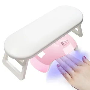 Reposamanos de Plástico para Manicura: Plegable, Ajustable en Altura, Preparado para Luz UV, Herramienta de Soporte Cómoda para Tratamiento de Uñas - Product Image 4