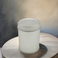 Boîte à thé ronde de qualité alimentaire, boîte en métal personnalisée de luxe, boîte en métal vide multicolores pour le stockage du thé et du café