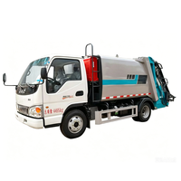 Promotion : Camion poubelle JAC 4x2 5m³ 6m³ 150HP, camion de nettoyage de poubelles léger, camion poubelle chinois