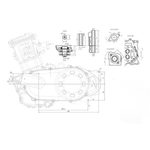 Motor de Repuesto para Motocicleta YINXINAG CVT350, Monocilíndrico, 4 Tiempos, Refrigerado por Agua, Encendido Eléctrico CDI, Garantía de 6 Meses - Product Image 6