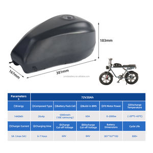 ชุดแบตเตอรี่จักรยานไฟฟ้า 48v ลิเธียมไอออน 20ah ชาร์จได้ สำหรับจักรยานไฟฟ้า <span class=keywords><strong>Super73</strong></span> - Product Image 6