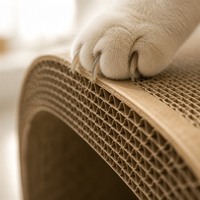Nouvelle chaise à bascule pour chat avec griffoir, arbre à chat durable, résistant à l'usure, en feutre respirant toutes saisons, intégré