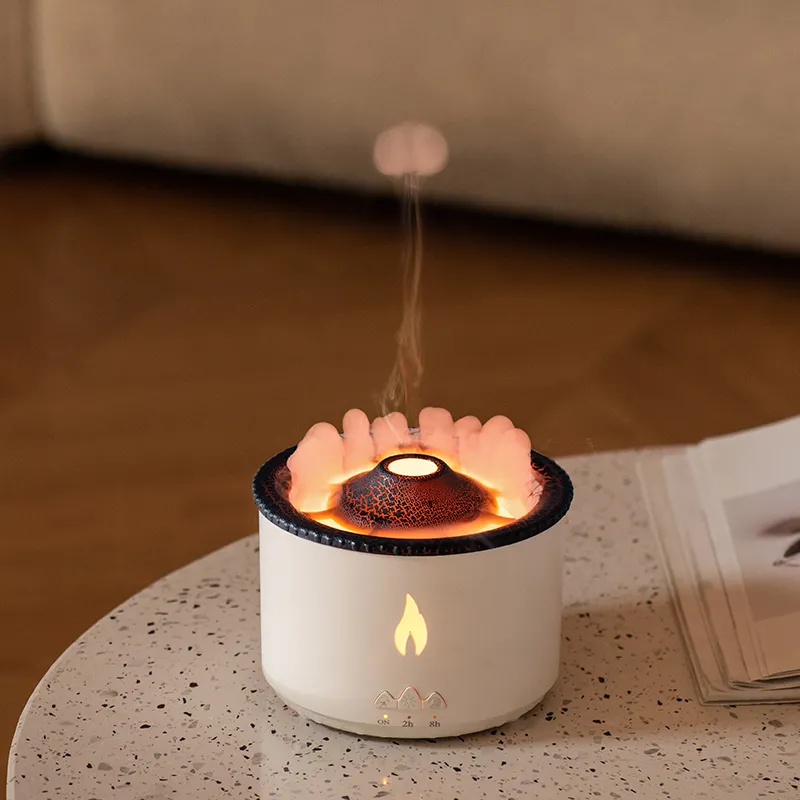 Volcano Ultrasonic Essential Oil Aroma Diffuser Portable Smart Jellyfish Fire Flame Mist Mini Volcanic Humidifier