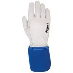 Guanto da saldatura Juba 408TIG 7 S, blu e bianco - Product Image 3