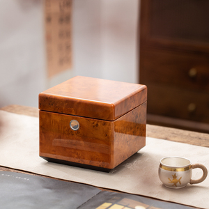 Coffret de présentation artisanal pour tasse à <span class=keywords><strong>thé</strong></span> individuelle avec couvercle, idéal pour offrir en cadeau de luxe, solution de boîte à souvenirs en <span class=keywords><strong>bois</strong></span> haut de gamme personnalisable - Product Image 1