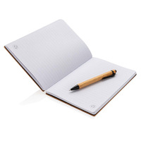 Anpassbare Bambus Öko benutzer definierte Logo Zeitschriften Hardcover Papier Tagebuch Notizbuch Briefpapier Geschenkset mit Stift