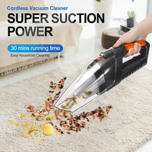 Handheld Vacuum Cleaner High Power Car Vacuum With Led Light Portable Car Vacuum Cleaner Rechargeable For Car And Home