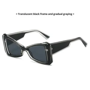 2025 новые стильные женские солнцезащитные очки в стиле ретро, модная большая оправа с линзами UV400, очки в стиле ретро - Product Image 6