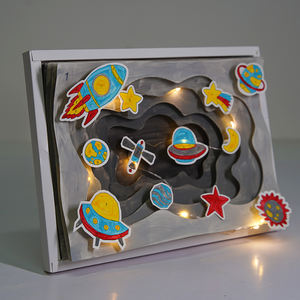 Vollständig Anpassbares WINGART Leuchtendes Zeichenspielzeug-Set für Kinder Papier 3-Schichten-Zeichenbrett Kunst-Malset für Alter 3+ - Product Image 5