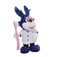 Jouet en peluche dentaire en coton PP à succès, jouet en peluche personnalisable d'un petit lapin dentiste, jouet en peluche dentiste lapin