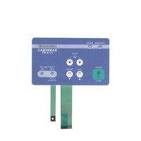 Interrupteur à membrane personnalisé avec touches en silicone, rétroéclairage et cadre de protection