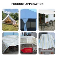 Bâche en PE double bleue imperméable de haute qualité avec service de découpe, spécifications personnalisées pour usage industriel