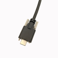 Kabel Data pengunci sekrup ganda tipe-c, kabel kualitas tinggi USB3.0 ke tipe-c, kabel Data pengunci sekrup ganda, kecepatan 5Gbps, panjang 1m 2m 3m, 5m Untuk kamera industri, kamera Video
