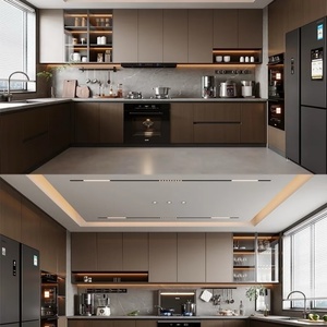 Miễn Phí Thiết Kế Nhà Tủ Bếp Tùy Chỉnh Bằng Gỗ Cao Đánh Bóng Tủ Bếp Tùy Chỉnh Nhà Khách Sạn Bằng Gỗ Nhà Bếp Tủ - Product Image 6