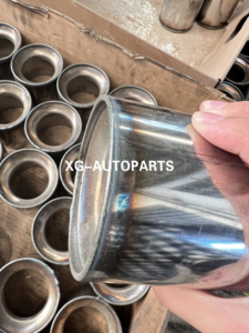 Silenciador de escape XG a precio barato, Colector de llama de acero inoxidable con resonador de diferentes tamaños - Product Image 6