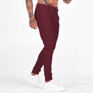 Gran oferta, ropa de calle, <span class=keywords><strong>pantalones</strong></span> ajustados <span class=keywords><strong>para</strong></span> <span class=keywords><strong>hombre</strong></span>, <span class=keywords><strong>Pantalones</strong></span> rectos informales de alta elasticidad, <span class=keywords><strong>Pantalones</strong></span> chinos ajustados a la moda recién llegados - Product Image 3