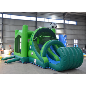 Castello Gonfiabile a Tema Porta <span class=keywords><strong>da</strong></span> Calcio con Scivolo, Stile Sportivo Commerciale, per Noleggio Feste - Product Image 3