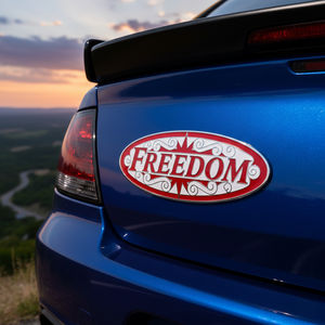 <span class=keywords><strong>Autocollant</strong></span> de voiture en métal réfléchissant, magnétique, décoratif, impression personnalisée, imperméable, durable, pour le côté du véhicule, la fenêtre, le capot - Product Image 1