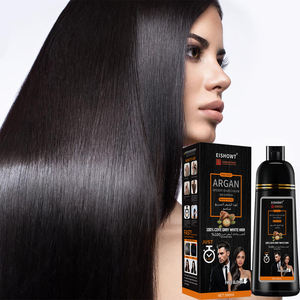 Shampoing Colorant Rapide Noir <span class=keywords><strong>Bio</strong></span> Végétal à l'Argan Naturel et <span class=keywords><strong>Bio</strong></span>, Shampoing <span class=keywords><strong>Coloration</strong></span> Express 3 en 1 - Product Image 3