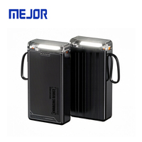 Chargeur portable neuf d'usine, lampe, pack de charge rapide 10000 mAh, cadeau personnalisé, batterie externe avec câble 4 LED