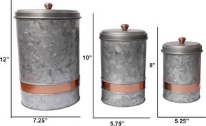 Boîte de conserve élégante en métal mat de qualité de construction solide pour des articles de cuisine hermétiques et sans humidité, y compris des cartons de pots - Product Image 5