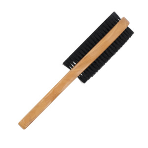 Double Sided Pig Bristle Coat <b>Brush</b> Solid Wood Handle Household <b>Cleaning</b> <b>Brush</b> Stain Removal Shoe <b>Brush</b> - Product Image 3