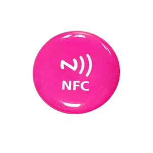 Cetak Kustom 30Mm Tag Nfc Bulat Stiker Epoksi Nfc Personalisasi Telepon